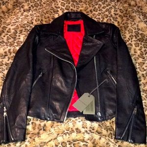 NEW Leather Biker Jacket